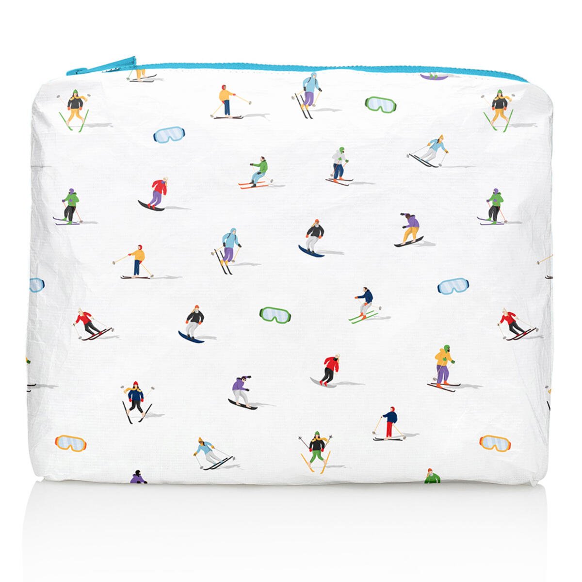 Set of Two - Organizational Packs - Dancing Skiers with Blue Zipper